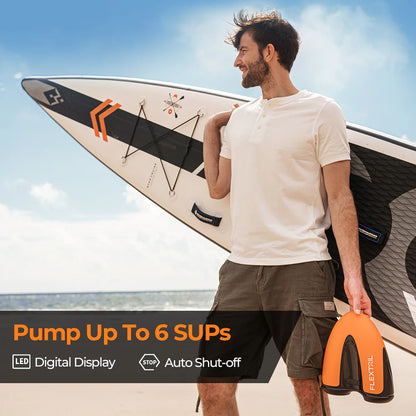 Flextail EVO SUP PUMP – wydajna, akumulatorowa pompka do desek SUP