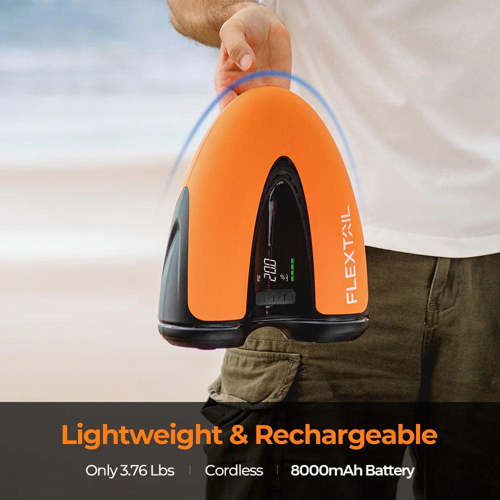 Flextail EVO SUP PUMP – wydajna, akumulatorowa pompka do desek SUP