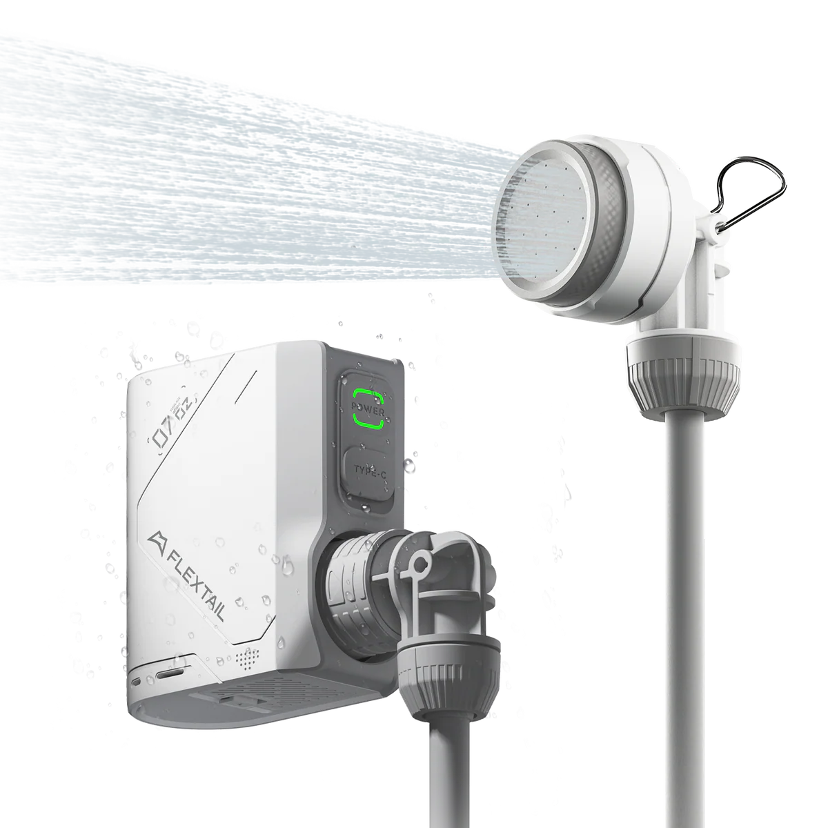 Flextail TINY SHOWER TS2500 – przenośny prysznic kempingowy z akumulatorem