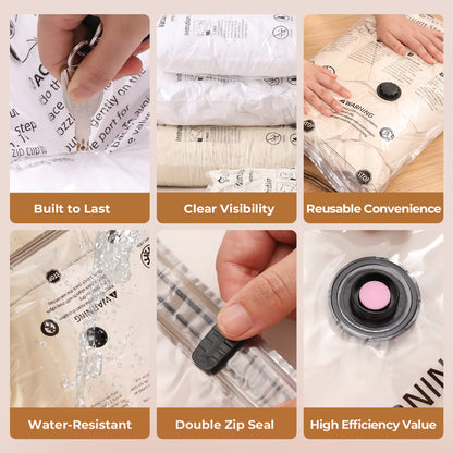 Flextail Worki próżniowe (4szt.) – maksymalizacja przestrzeni do przechowywania